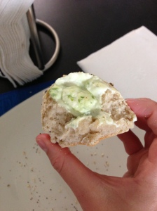 Look at all the gooey yummy cream cheese!