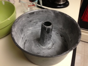 floured pan