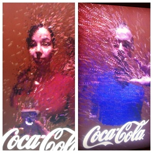Me and Ryan in bubbles at the World of Coke